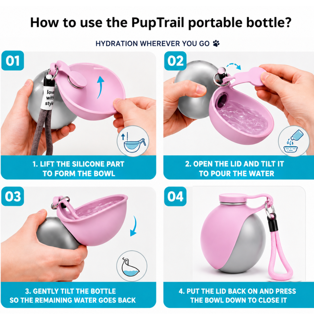 PupTrail™ Portable Dog Water Bottle